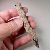FULGURITE ('PETRIFIED LIGHTNING') (11 cm)   -   Algeria