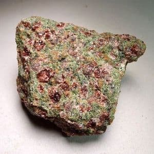 GARNET PERIDOTITE -  ROCK FROM THE EARTH'S MANTLE  -  Norway