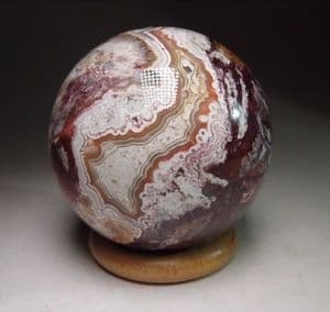 LACE AGATE POLISHED SPHERE (6.2 CENTIMETRE) - Mexico