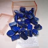 LAPIS LAZULI (Box of 30 polished stones) - Afghanistan