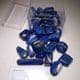LAPIS LAZULI  (Box of over 30 polished stones)  -  Afghanistan