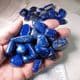 LAPIS LAZULI  (Box of over 30 polished stones)  -  Afghanistan