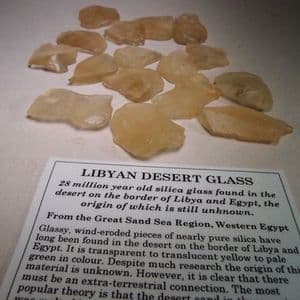 LIBYAN DESERT GLASS (12-13 GRAM PIECES) - EGYPT