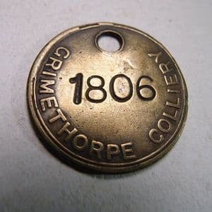 MINER'S TALLY  -  From Grimethorpe Colliery, South Yorkshire