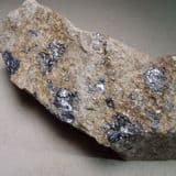 MOLYBDENITE ON GRANITE - CORNWALL