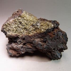OLIVINE XENOLITH IN LAVA  - Hawaii, USA