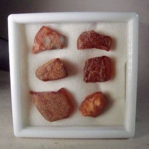 PIECES OF AMBER THOUGHT TO BE FROM THE EAST ANGLIAN COAST