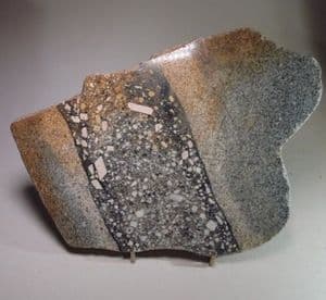 PORPHYRY DYKE IN GRANITE (CUT AND POLISHED) - Cornwall