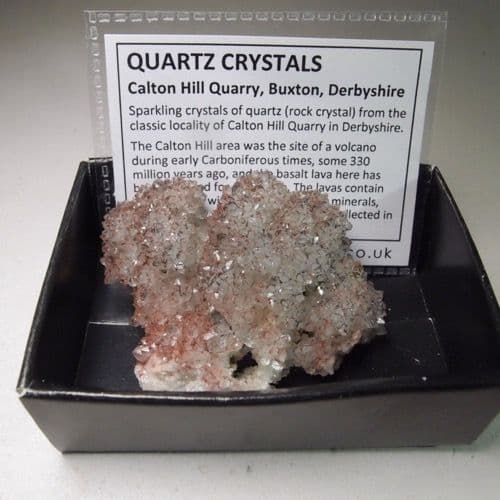 QUARTZ CRYSTALS Calton Hill Quarry Derbyshire