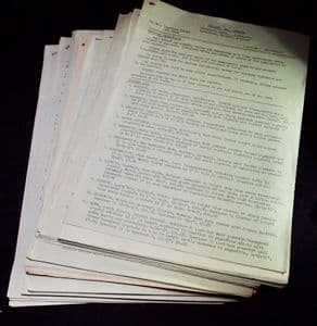 RICHARD BARSTOW'S MONTHLY LISTS (COLLECTION OF 38 LISTS FROM 1973 TO 1981)