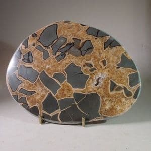 SEPTARIAN NODULE (VERY FINE CUT AND POLISHED SPECIMEN) - Holderness Coast, Yorkshire