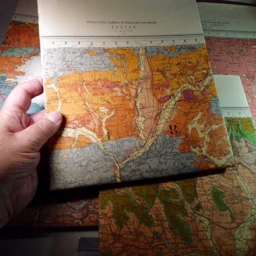 SET OF SIX GEOLOGICAL MAPS OF THE WEST COUNTRY SECOND HAND COPIES