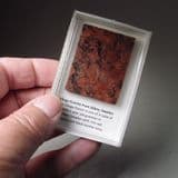 SMALL POLISHED SAMPLE OF VANGA RED GRANITE - Sweden