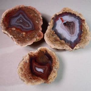 SONORA AGATES (COLLECTION OF THREE) - Chihuahua, Mexico