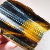 TIGER'S EYE (CUT AND POLISHED) LARGE SLICE  -   South Africa