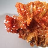 VANADINITE CRYSTALS ON BARITE CRYSTALS - Morocco