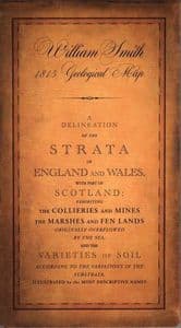 WILLIAM SMITH's 1815 GEOLOGICAL MAP (second hand copy in unused condition) (folded)
