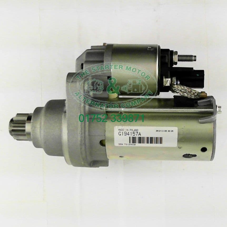VW GOLF V 1 9 TDI 1K 07 08 STARTER MOTOR S2497 OE