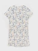 Avery Linen Dress. White MLT