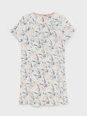 Avery Linen Dress. White MLT