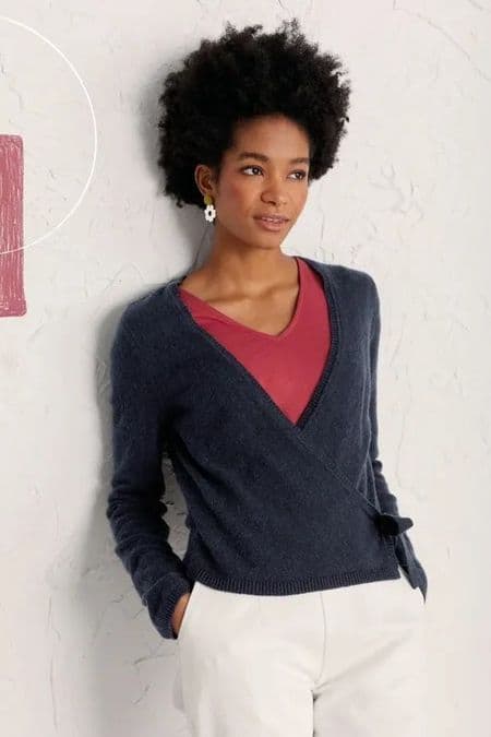 Beach Aster Cardigan. Maritime