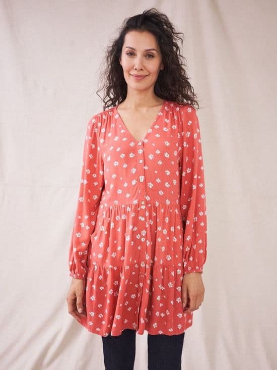 Bella Tunic. Coral