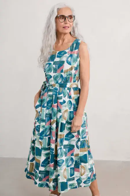 Belle Dress. Driftwood Marks Chalk