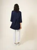Blaire Linen Tunic. Dark Navy