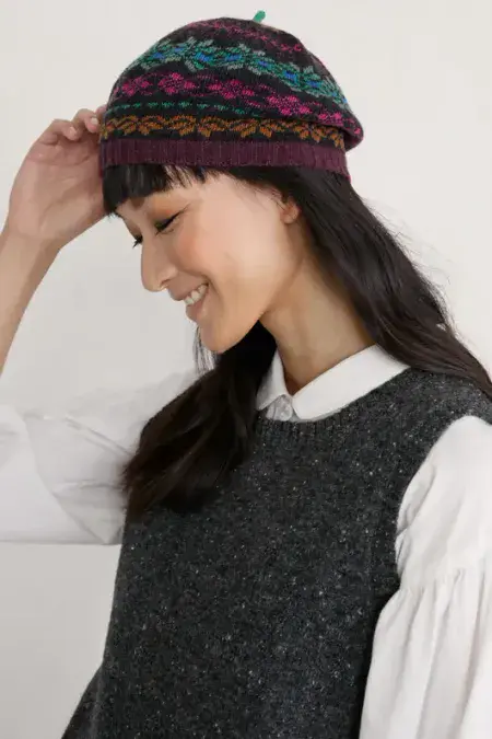 Bramble Jelly Beret. Ripe Berry Onyx