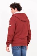 Burgundy Borg Lined Hoodie.