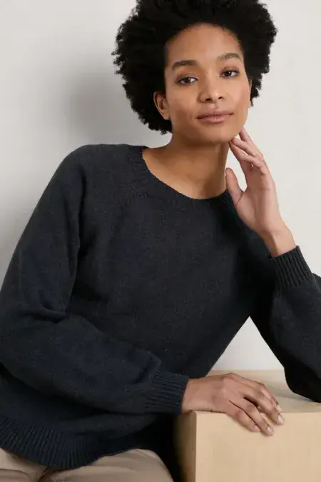 Caradon Organic Cotton Jumper. Inkwell