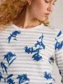 Clara Long Sleeve Tee. Natural Print