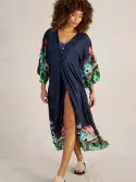 Cleo Kimono. Navy Multi