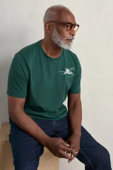 Downsouse Organic Cotton T-Shirt. Clouds Verte