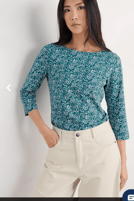 Easel 3/4 Top. Painterly Leaf Lake