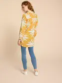 Evelyn Linen Tunic in Chartreuse.