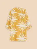 Evelyn Linen Tunic in Chartreuse.