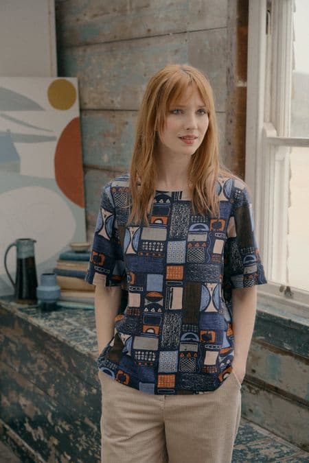 Fern Cavern Top. Abstract Forms Dark Night