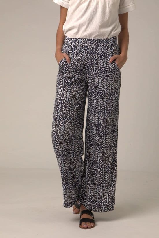 Flower Waves Palazzo Pants.