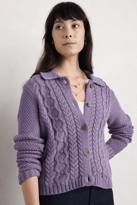 Forest Edge Cardigan. Echium