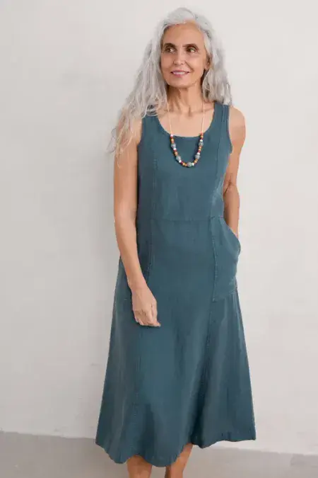 Glass Wave 'Sleeveless' Dress. Pool
