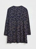 Hallie Jersey Tunic. Navy Multi