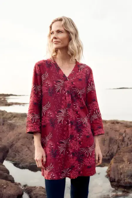 Hayle Bar Tunic. Sea Forest Dulse