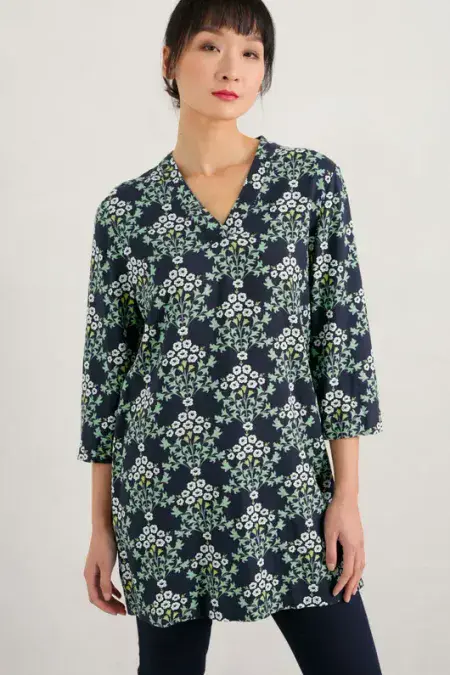 Hayle Bar V-Neck Tunic. Craft Vines Maritime