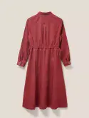 Jade Cord Shirt Dress. Mid Plum