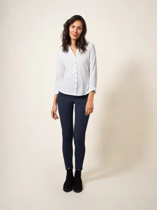 Jodie Ponte Jeggings. Dark Navy