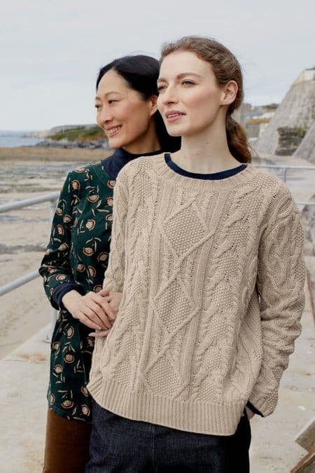 Kynance Cove Jumper. Birch. WAS £69.95 NOW ONLY