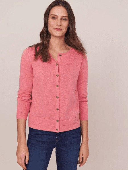 Lola Crew Neck. Mid Pink