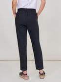 Maddie Linen Trouser. Dark Navy
