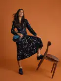 Megan Jersey Midi Dress. Black PR
